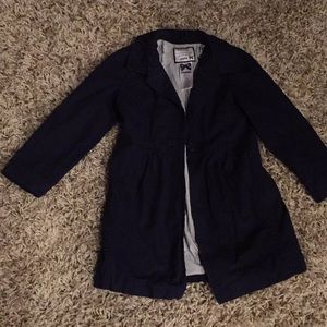 Navy Blue Trench Coat